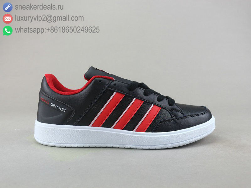 ADIDAS NEO CF ALL COURT LOW BLACK RED MEN SKATE SHOES